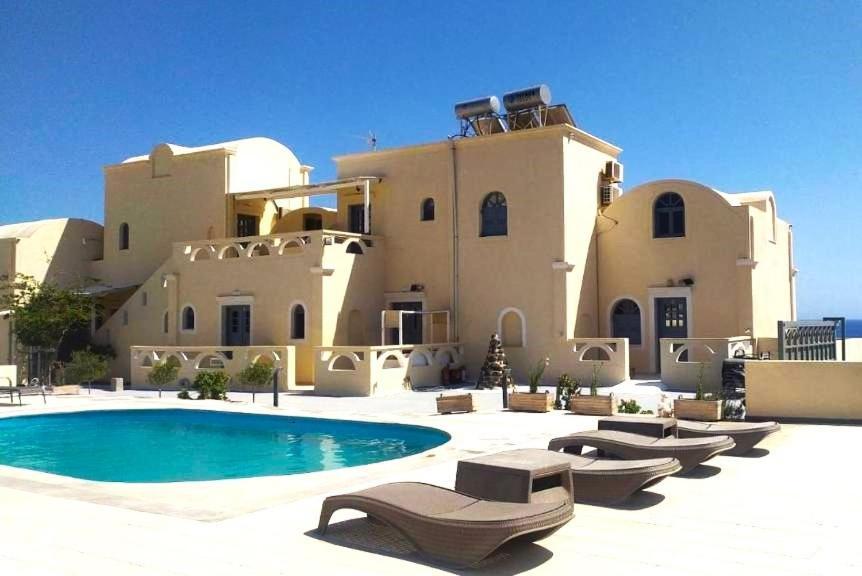 Leon Lux Apartments Perivolos  Luaran gambar